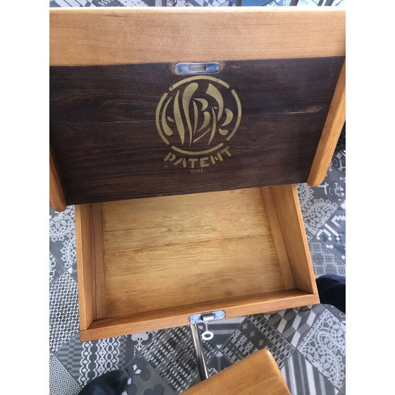 Image 1 of Klassischer Schultisch aus Buchenholz, Tschechoslowakei 1940