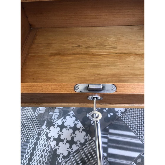 Image 1 of Klassischer Schultisch aus Buchenholz, Tschechoslowakei 1940