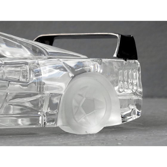 Image 1 of Vintage Ferrari F40 aus Kristall und Edelstahl von Arnolfo di Cambio, Italien 1980