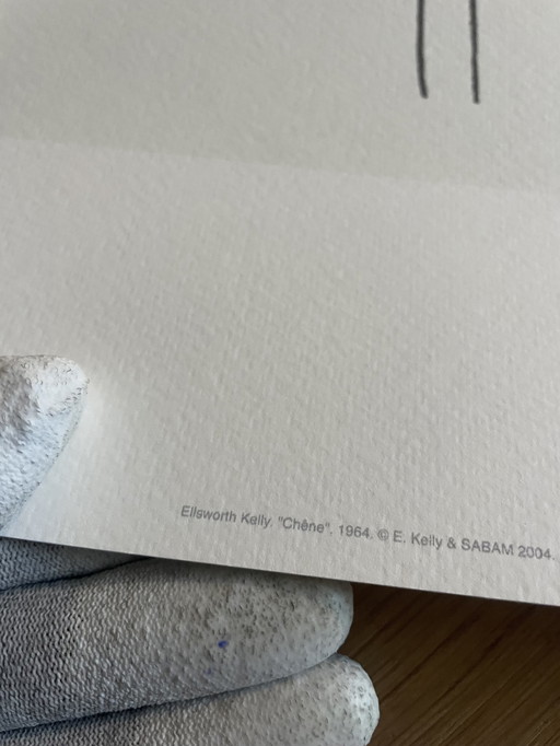 Ellsworth Kelly (1923-2015), Chêne, 1964, Copyright E.Kelly & Sabam 2004, Gedruckt in Belgien