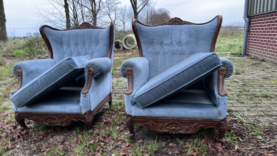 Image 1 of Retro Weinlese Art Deco Fauteuils