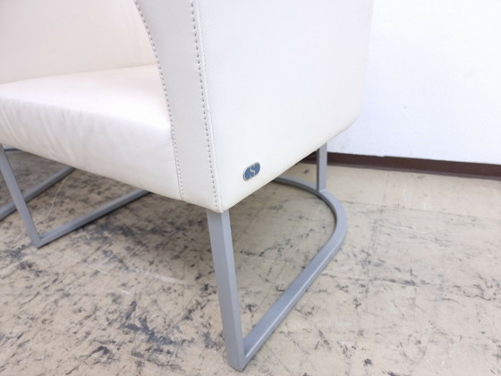 Image 1 of De Sede ds 207 Sessel Designersessel Echtledersessel in Farbe cremeweiß #0008