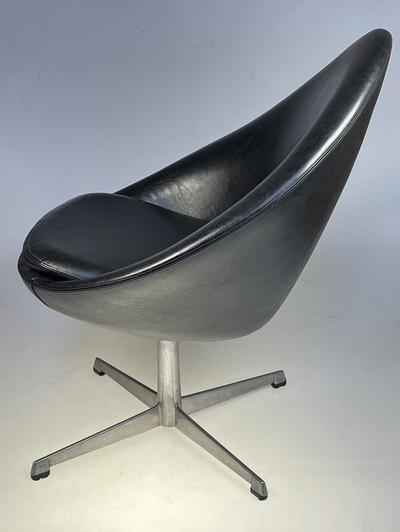 Image 1 of Pastoe Sessel, Little Egg Chair, 1960'S Drehstuhl