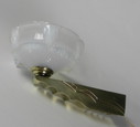 Art Deco Wandlampe mit opalisierendem Glas, 30er Jahre