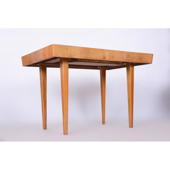 Image 1 of Eichenholztisch im Art déco-Stil von Jindrich Halabala für Up Zavody, Tschechoslowakei 1940