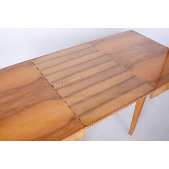 Image 1 of Eichenholztisch im Art déco-Stil von Jindrich Halabala für Up Zavody, Tschechoslowakei 1940