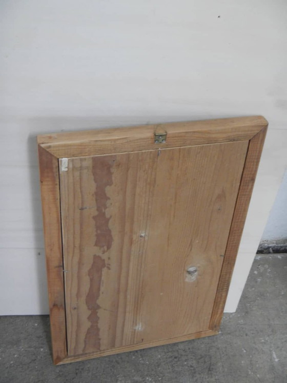 Image 1 of Spiegel mit Tannenholzrahmen 1990