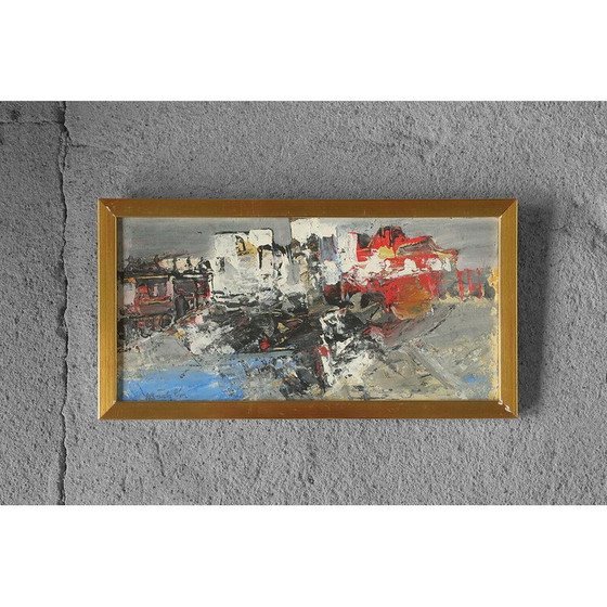 Image 1 of Vintage Öl auf Karton von Nils Böcklin, 1960er Jahre