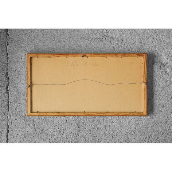 Image 1 of Vintage Öl auf Karton von Nils Böcklin, 1960er Jahre