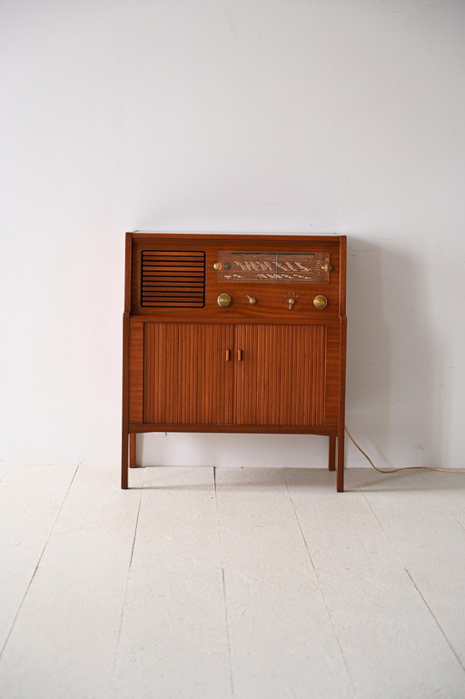 Mahagoni-Radio-Schrank