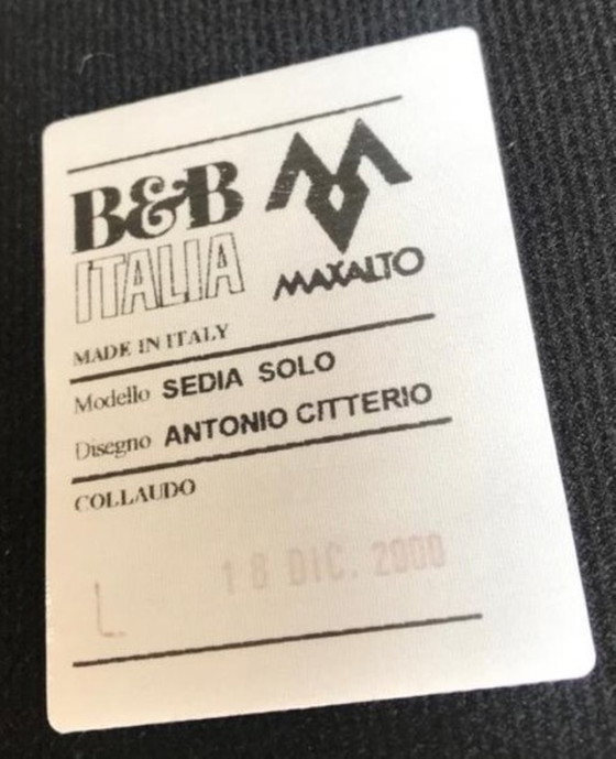 Image 1 of 3x B&B Italia Sessel Sedio Solo von Antonio Citterio