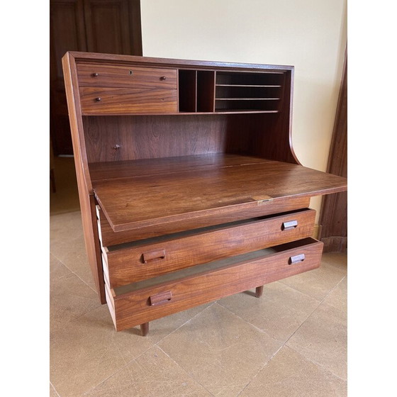 Image 1 of Skandinavischer Vintage-Schreibtisch aus Teakholz von Arne Wahl Iversen