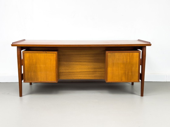 Image 1 of Teak Model 207 Desk By Arne Vodder For Sibast, 1960S