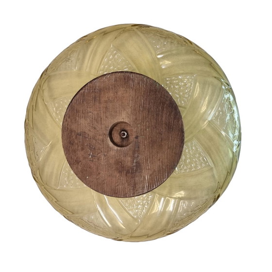 Image 1 of Art Deco Schale Gelb auf Fuß