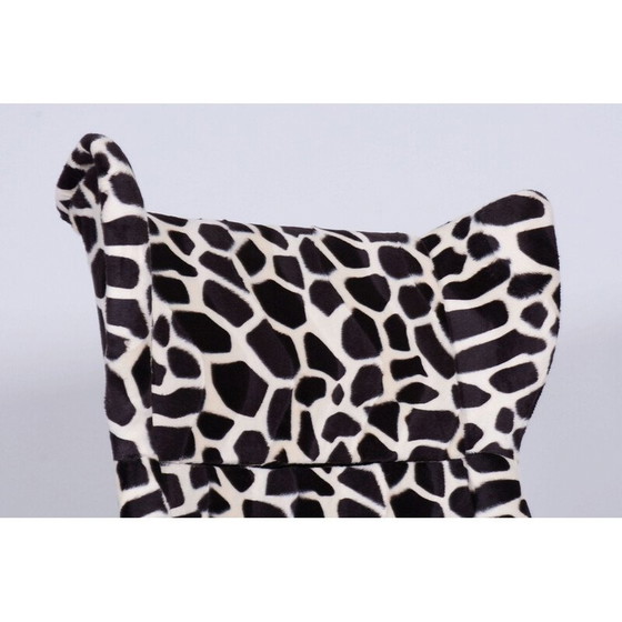 Image 1 of Flügelsessel aus Stoff von Miroslav Navratil, Tschechoslowakei 1950