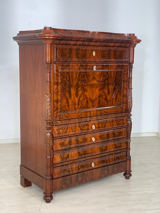 Image 1 of Louis philippe sekretär schrank büroschrank kommode vintage