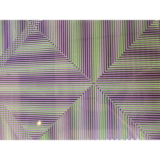 Image 1 of Doppelserigrafie "Rilievo Ottico Cinetico" von Alberto Biasi, 1972