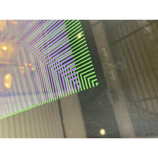 Doppelserigrafie "Rilievo Ottico Cinetico" von Alberto Biasi, 1972