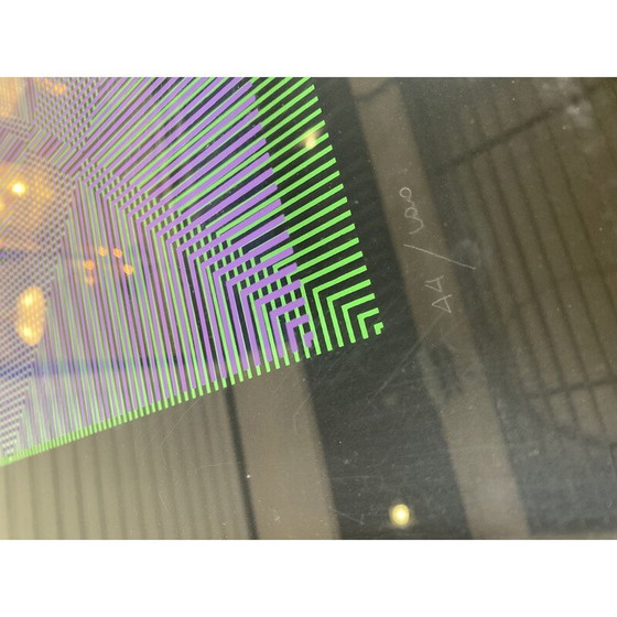 Image 1 of Doppelserigrafie "Rilievo Ottico Cinetico" von Alberto Biasi, 1972