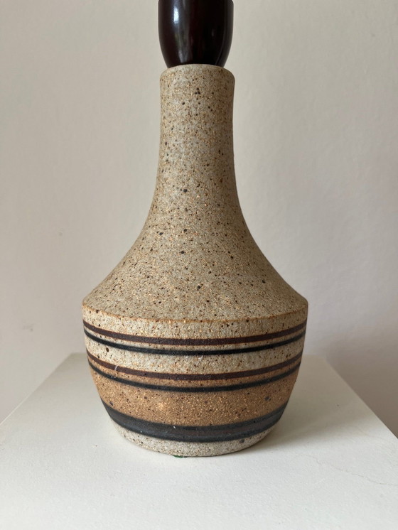 Image 1 of Jesper Packness Dänische Vintage Steinzeug Tischlampe Lampenfuss 1970