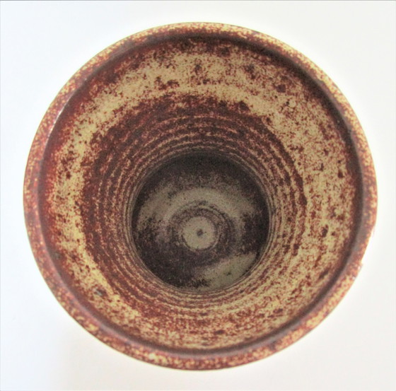 Image 1 of Accolay Vase Keramik Vegetationsdekor Signiert