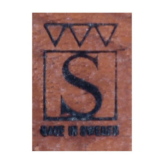 Image 1 of Skandinavischer Vintage-Beistelltisch aus massivem Teakholz von Yngvar Sandström, Schweden 1960