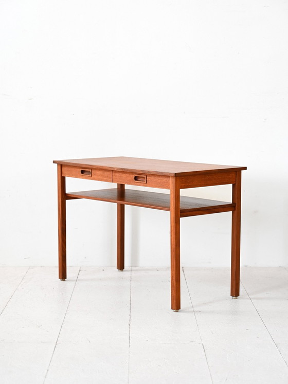 Image 1 of Vintage Teak Konsolentisch