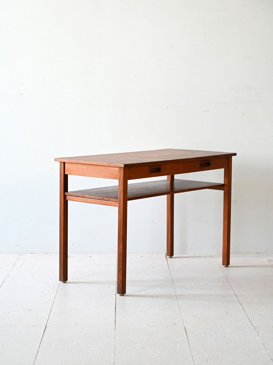 Image 1 of Vintage Teak Konsolentisch