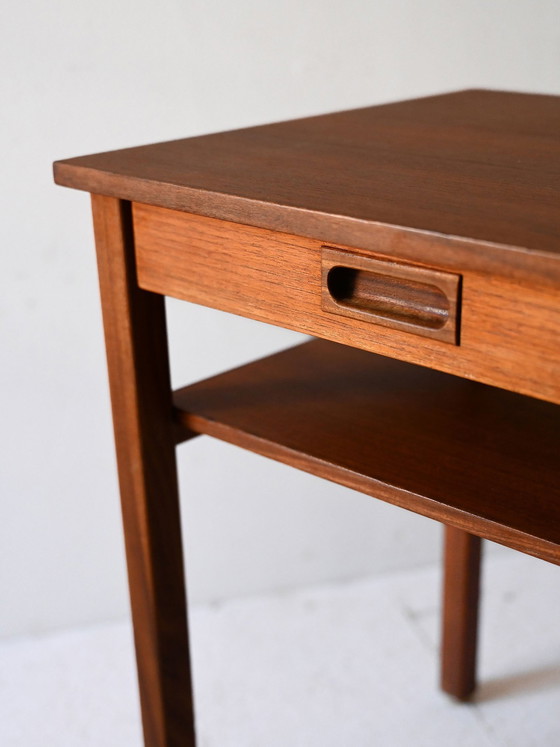 Image 1 of Vintage Teak Konsolentisch