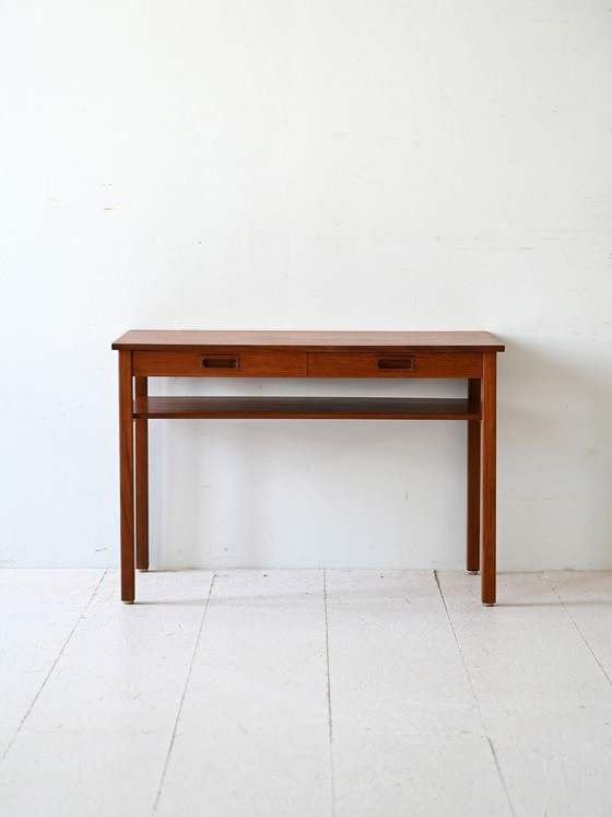 Image 1 of Vintage Teak Konsolentisch