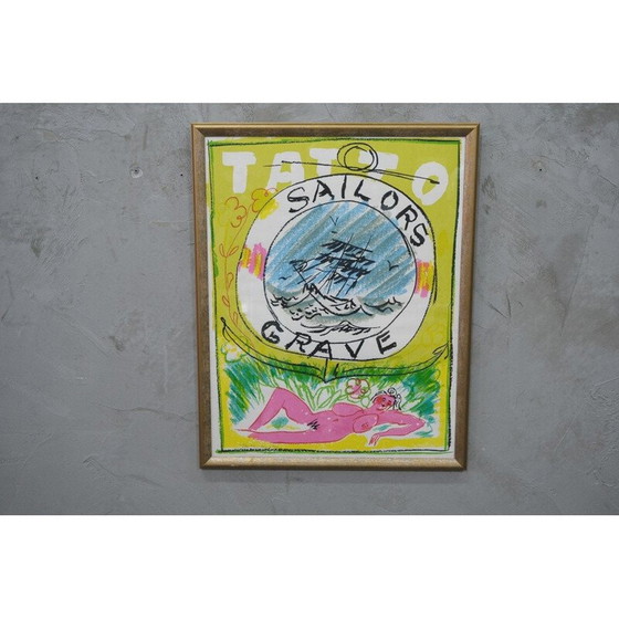 Image 1 of Handsignierte Lithographie von Gösta Werner, 1972