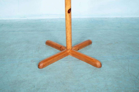 Image 1 of Space Age 70s Garderobe Pine, minimalistischer Garderobenständer organisch