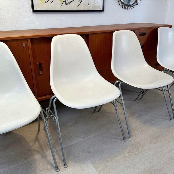 Image 1 of Suite Von 4 Dss Stühlen Von Charles & Ray Eames, 1970