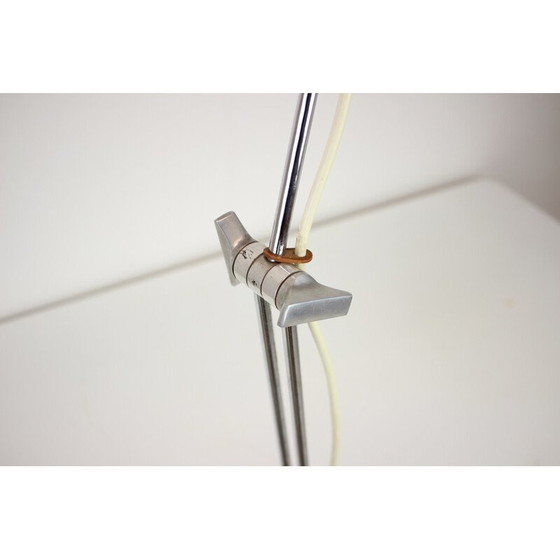 Image 1 of Vintage "Vas Femipari" verstellbare Tischlampe aus Metall und Chrom, Polen 1960