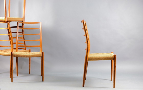 Image 1 of 4x JL Møllers Modell 83 Esszimmerstühle von Niels Otto Møller