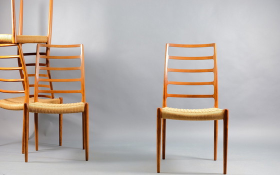 Image 1 of 4x JL Møllers Modell 83 Esszimmerstühle von Niels Otto Møller