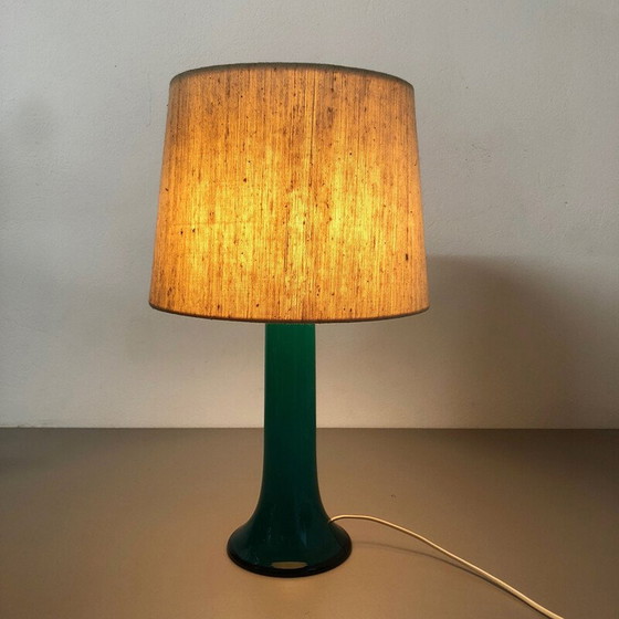 Image 1 of Grüne Vintage-Tischlampe von Uno und Östen Kristiansson für Luxus Vittsjö, Schweden 1970er Jahre