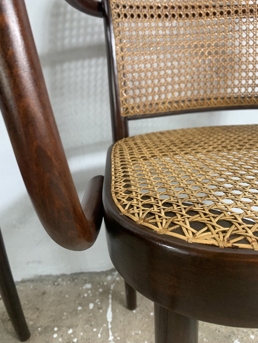 Thonet A811, 1930er Jahre, Rattan, Vintage 2er-Set