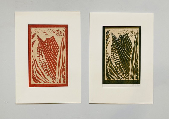 Image 1 of Ineke Zondag - Holzdruck - Vintage