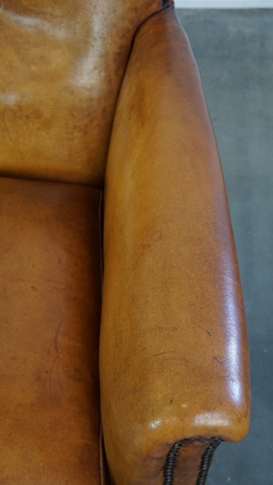 Image 1 of 2-Sitzer-Designersofa aus Schafsleder