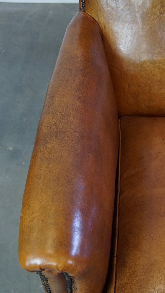 Image 1 of 2-Sitzer-Designersofa aus Schafsleder