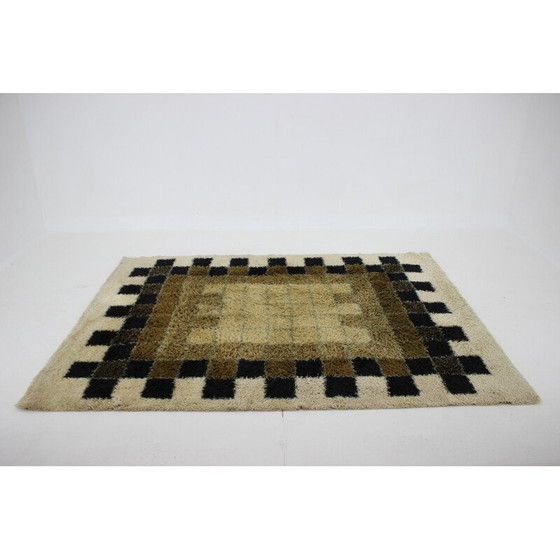 Image 1 of Abstrakter Wollteppich von Hojer Eksport Wilton, Dänemark 1960