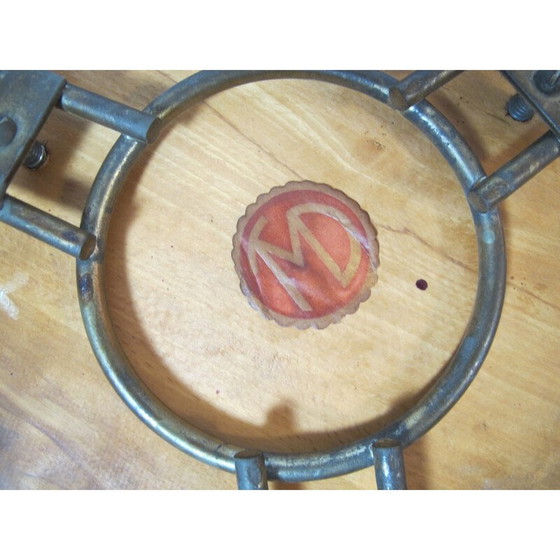 Image 1 of Industriehocker aus Birkenholz und Stahl, Jan VAN DER TOGT - 1930er Jahre