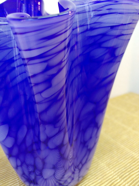 Image 1 of Taschentuchvase Aus Muranoglas, 1970