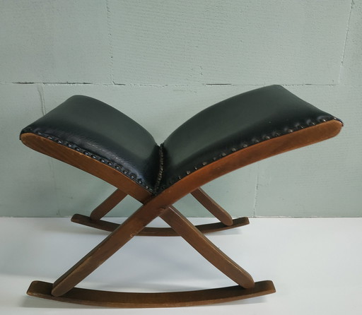 Vintage Classic 50er/60er Jahre Swing Fußhocker