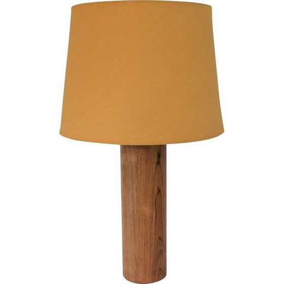 Image 1 of Vintage-Lampe aus Rosenholz von Uno und Östen Kristiansson für Luxus, Schweden 1960