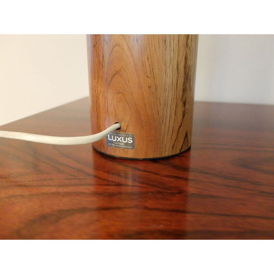 Image 1 of Vintage-Lampe aus Rosenholz von Uno und Östen Kristiansson für Luxus, Schweden 1960