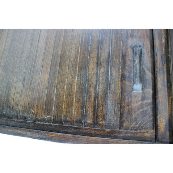 Image 1 of Tambourschrank aus Buchenholz, Tschechoslowakei 1960er Jahre