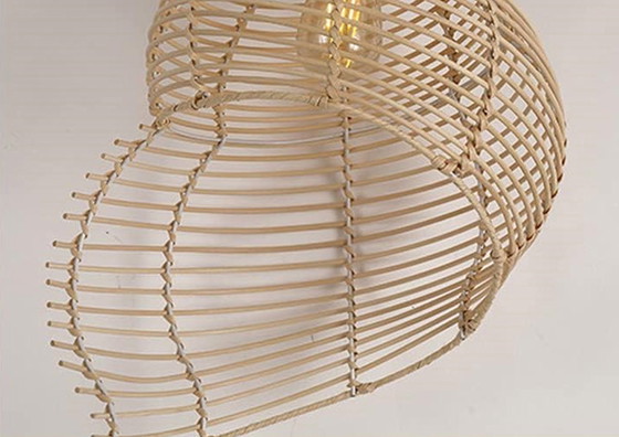Image 1 of Deckenleuchte Muschel Bambus Rattan