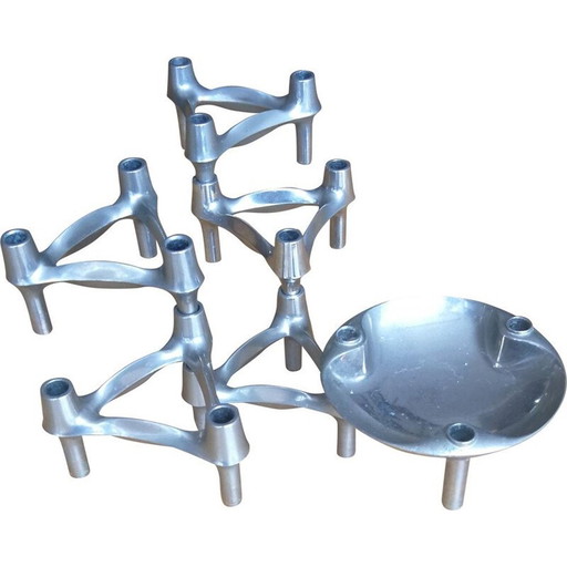 Vintage-Kerzenleuchter-Set von Cäsar Stoffi und Fritz Nagel, 1960